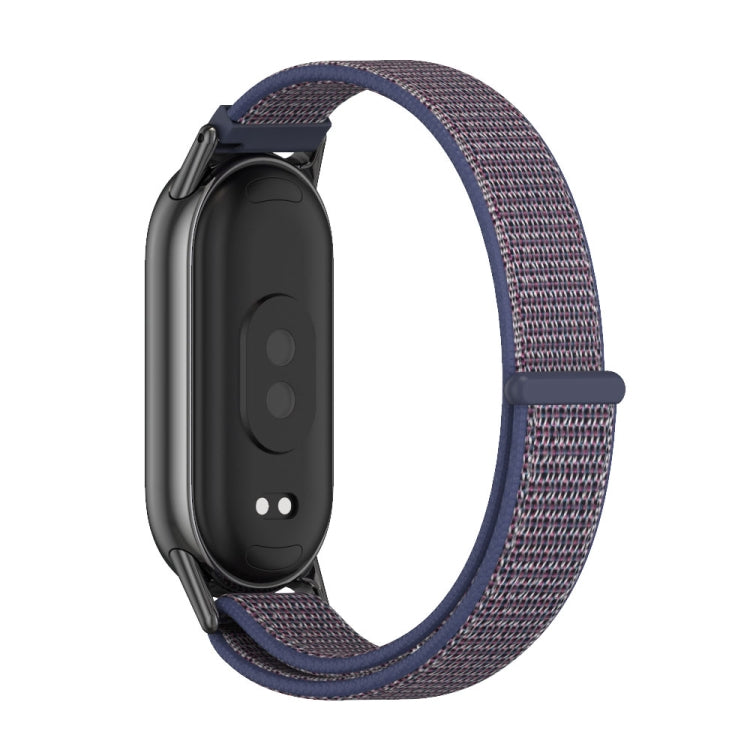 For Xiaomi Mi Band 8 Mijobs Breathable Nylon Loop Watch Band(Midnight Blue Black) -  by MIJOBS | Online Shopping South Africa | PMC Jewellery