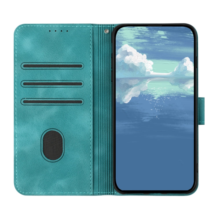 For Honor 70 Line Pattern Skin Feel Leather Phone Case(Light Blue) - free shipping - PMC TechLife - Order now!