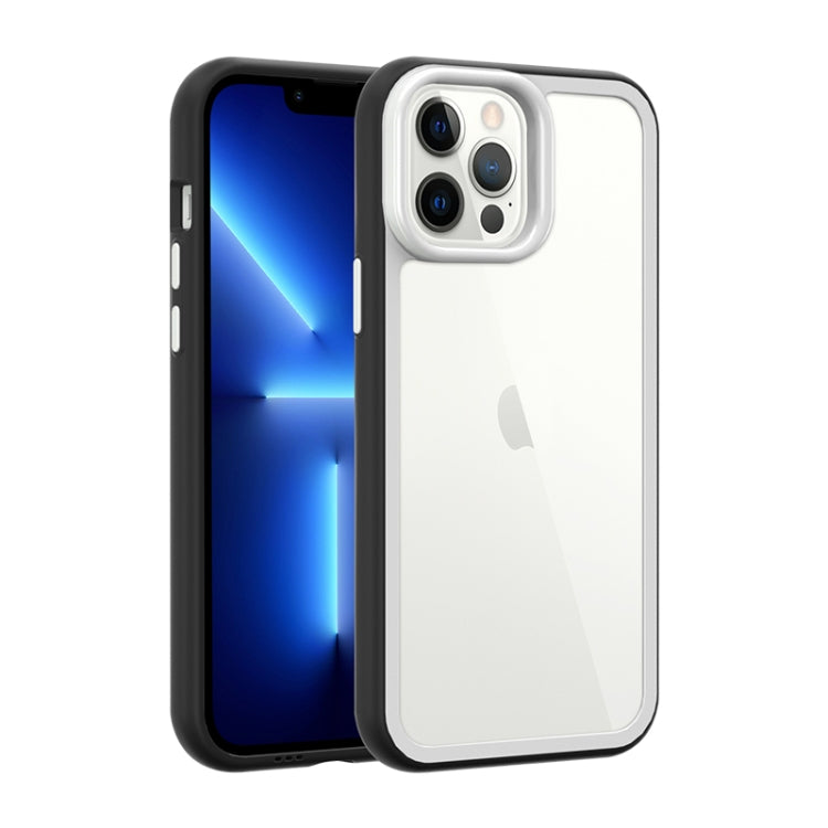 For iPhone 12 Color Frame 2 in 1 Hollow Cooling Phone Case(Black) - free shipping - PMC TechLife - Order now!