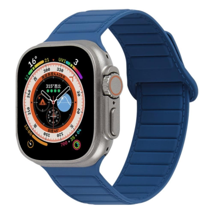 For Apple Watch SE 2022 44mm Loop Magnetic Silicone Watch Band(Midnight Blue) - Watch Bands by PMC TechLife | Online Shopping South Africa | PMC TechLife