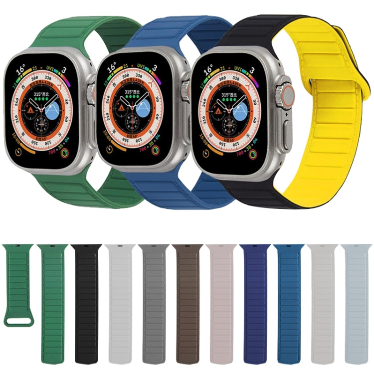 For Apple Watch 5 44mm Loop Magnetic Silicone Watch Band(Black) - Watch Bands by PMC TechLife | Online Shopping South Africa | PMC TechLife