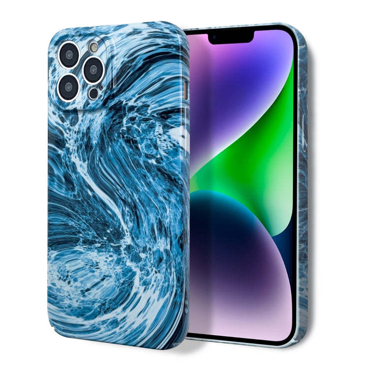 For iPhone 11 Marble Pattern Phone Case(Navy Blue White) - iPhone 11 Cases by PMC TechLife | Online Shopping South Africa | PMC TechLife