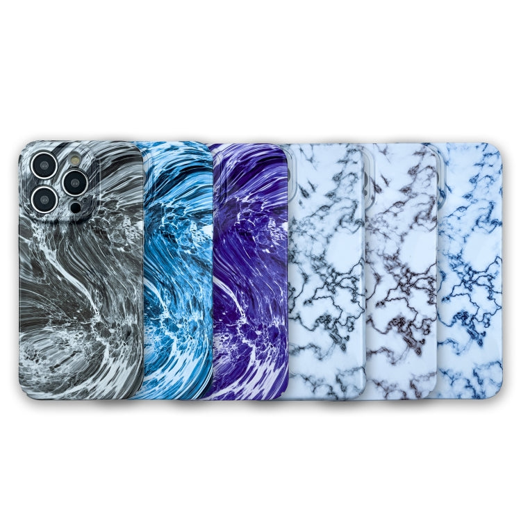 For iPhone 13 Pro Max Marble Pattern Phone Case(Purple White) - iPhone 13 Pro Max Cases by PMC TechLife | Online Shopping South Africa | PMC TechLife