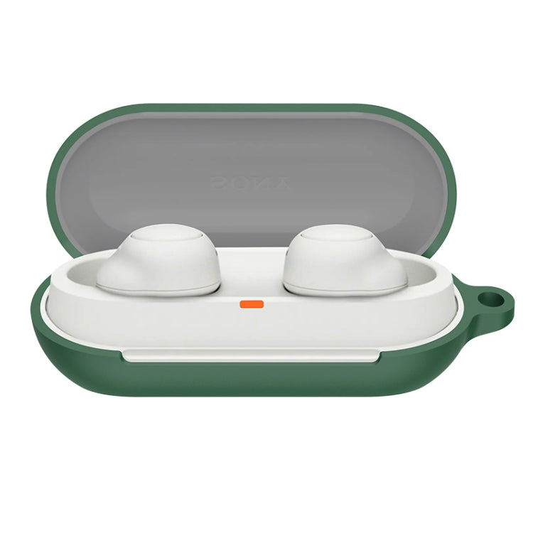 For Sony WF-C700N Bluetooth Earphone Silicone Protective Case(Dark Green) - free shipping - PMC TechLife - Order now!