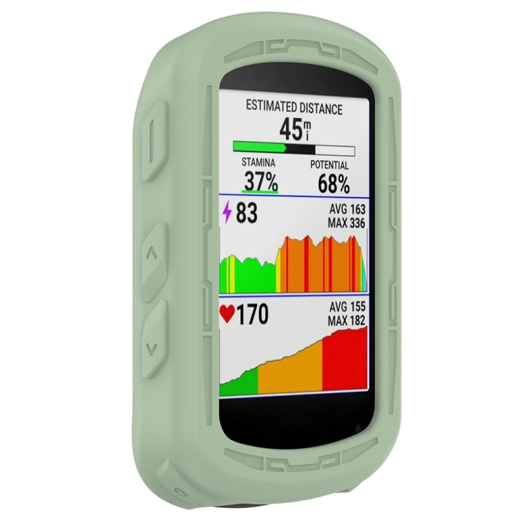 For Garmin Edge 840 / Edge 540 Stopwatch Armor Silicone Protective Case(Green) - Watch Cases by PMC Jewellery | Online Shopping South Africa | PMC Jewellery