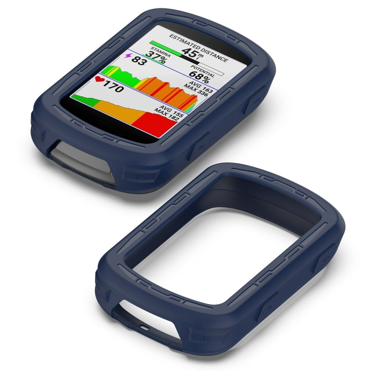 For Garmin Edge 840 / Edge 540 Stopwatch Armor Silicone Protective Case(Midnight Blue) - Watch Cases by PMC TechLife | Online Shopping South Africa | PMC TechLife