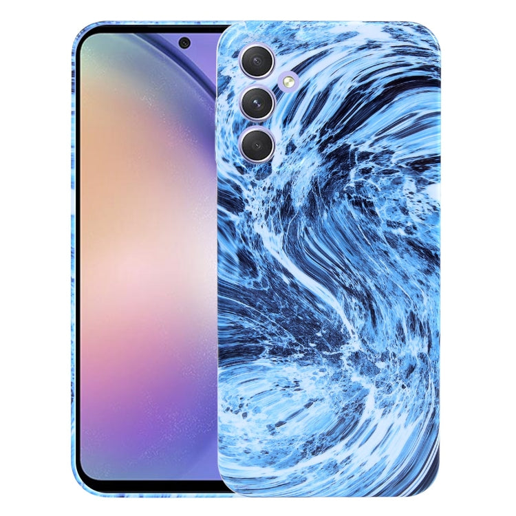 For Samsung Galaxy A54 Marble Pattern Phone Case(Navy Blue White) - free shipping - PMC TechLife - Order now!