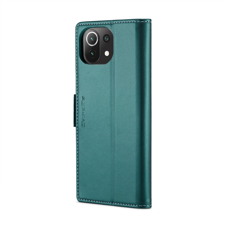 For Xiaomi Mi 11 Lite CaseMe 023 Butterfly Buckle Litchi Texture RFID Anti-theft Leather Phone Case(Pearly Blue) - Xiaomi Cases by CaseMe | Online Shopping South Africa | PMC Jewellery