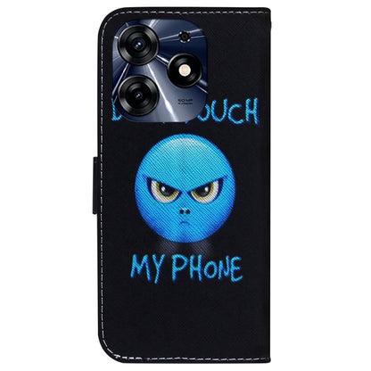 For Tecno Spark 10 Pro Coloured Drawing Flip Leather Phone Case(Anger) - Tecno Cases by PMC Jewellery | Online Shopping South Africa | PMC Jewellery