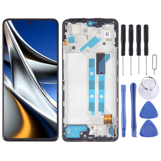 OLED Material LCD Screen For Xiaomi Poco X4 Pro 5G Digitizer Full Assembly with Frame - LCD Screen by PMC Jewellery | Online Shopping South Africa | PMC Jewellery