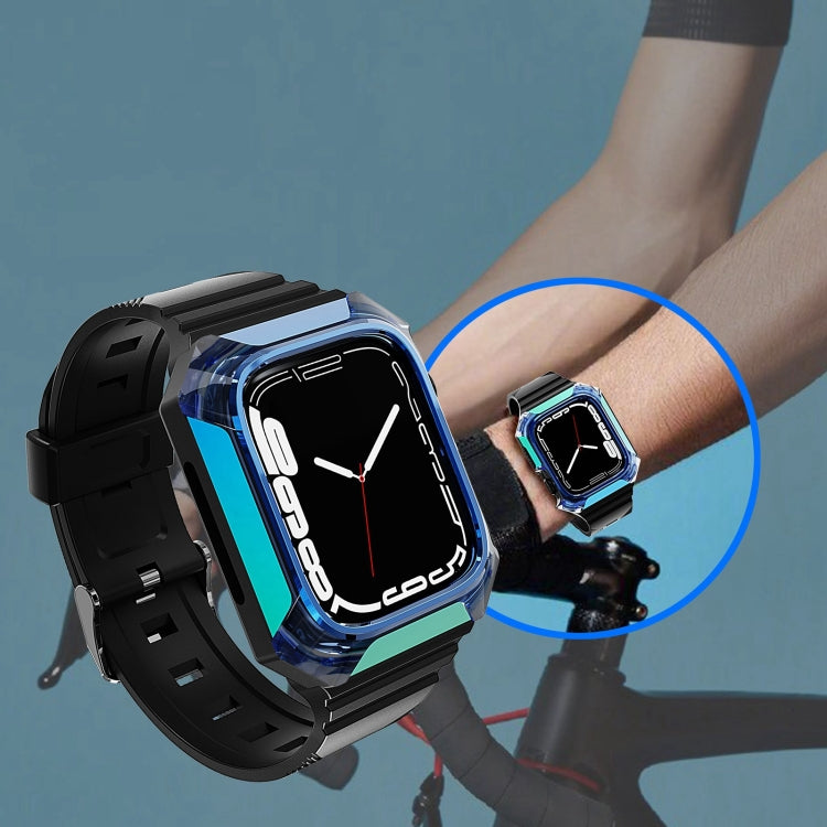 Armor Case Integrated TPU Watch Band For Apple Watch 38mm(Gold) - Watch Bands by PMC TechLife | Online Shopping South Africa | PMC TechLife