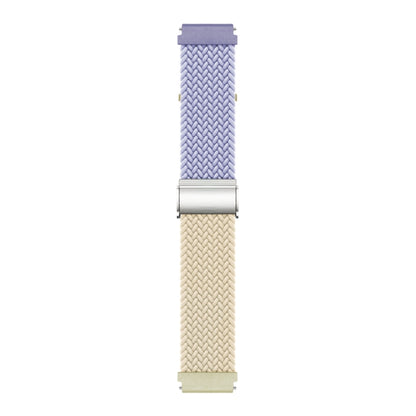 20mm Buckle Braided Nylon Watch Band(Purple Starlight) - 20mm Bands by PMC Jewellery | Online Shopping South Africa | PMC Jewellery