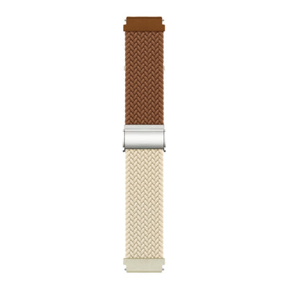 20mm Buckle Braided Nylon Watch Band(Brown Starlight) - 20mm Bands by PMC Jewellery | Online Shopping South Africa | PMC Jewellery