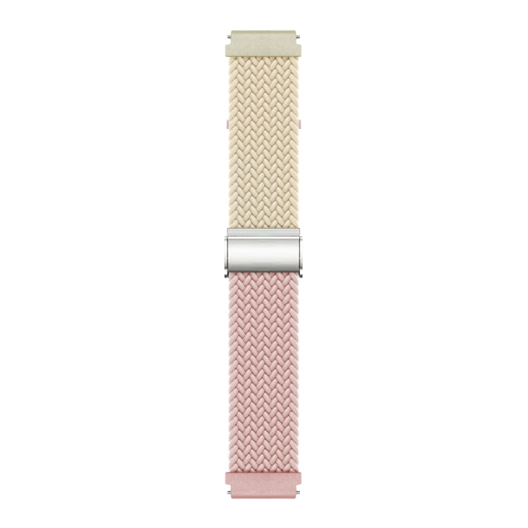 22mm Buckle Braided Nylon Watch Band(Starlight Silty Sand) - 22mm Bands by PMC Jewellery | Online Shopping South Africa | PMC Jewellery