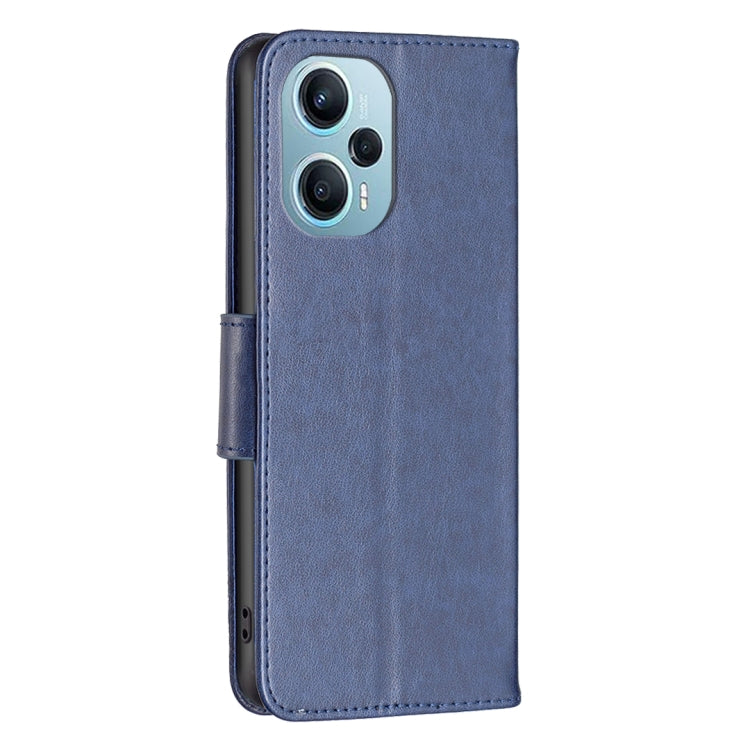 For Xiaomi Poco F5 5G / Redmi Note 12 Turbo Two Butterflies Embossing Leather Phone Case(Blue) - free shipping - PMC TechLife - Order now!