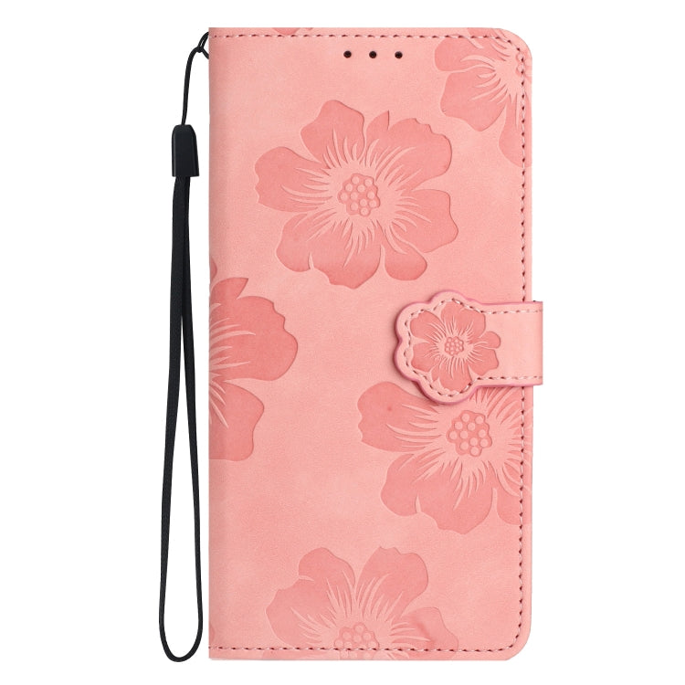 For Xiaomi Redmi 9 Flower Embossing Pattern Leather Phone Case(Pink) - free shipping - PMC TechLife - Order now!