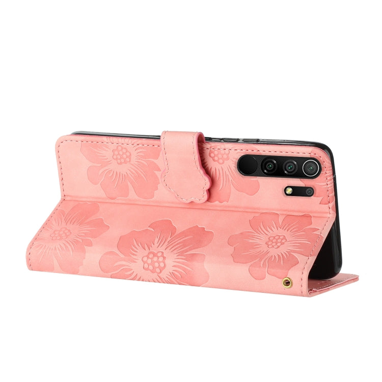 For Xiaomi Redmi 9 Flower Embossing Pattern Leather Phone Case(Pink) - free shipping - PMC TechLife - Order now!