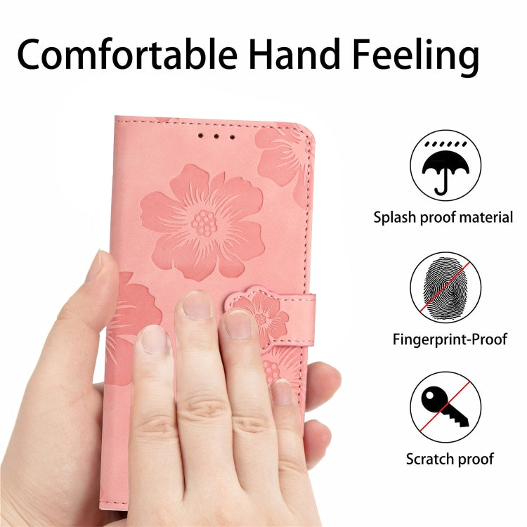 For Xiaomi Redmi 9 Flower Embossing Pattern Leather Phone Case(Pink) - free shipping - PMC TechLife - Order now!
