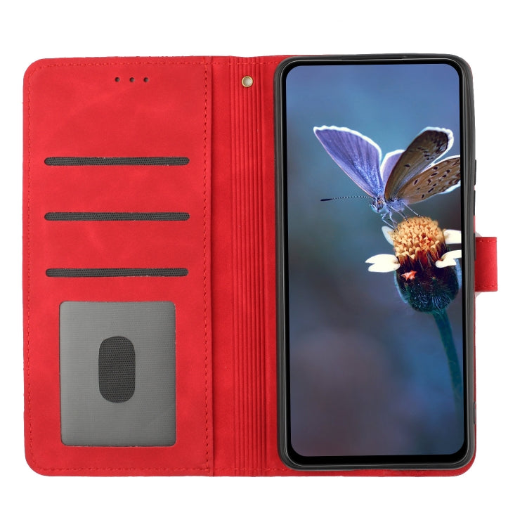 For Xiaomi Redmi Note 12 Pro 5G Flower Embossing Pattern Leather Phone Case(Red) - free shipping - PMC TechLife - Order now!