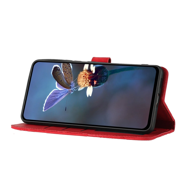 For Xiaomi Redmi Note 12 Pro 5G Flower Embossing Pattern Leather Phone Case(Red) - free shipping - PMC TechLife - Order now!