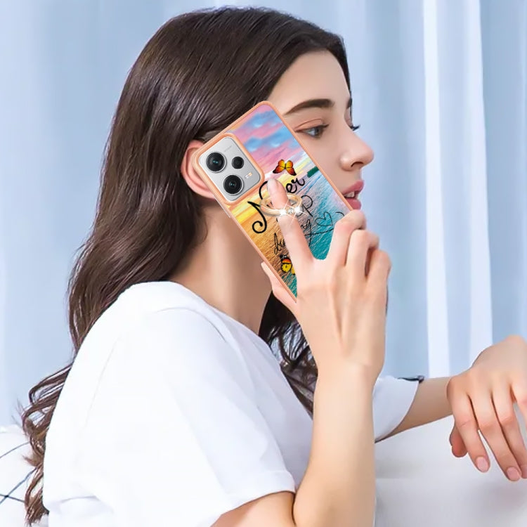 For Xiaomi Redmi Note 12 Pro+ Global Electroplating IMD TPU Phone Case with Ring(Dream Butterfly) - free shipping - PMC TechLife - Order now!