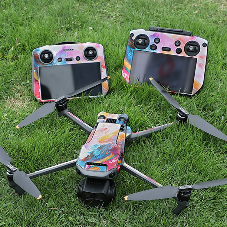 For DJI Mavic 3 Pro / RC Sunnylife Drone Body Remote Control Decorative Stickers Set(Green Camo) - Stickers by Sunnylife | Online Shopping South Africa | PMC Jewellery