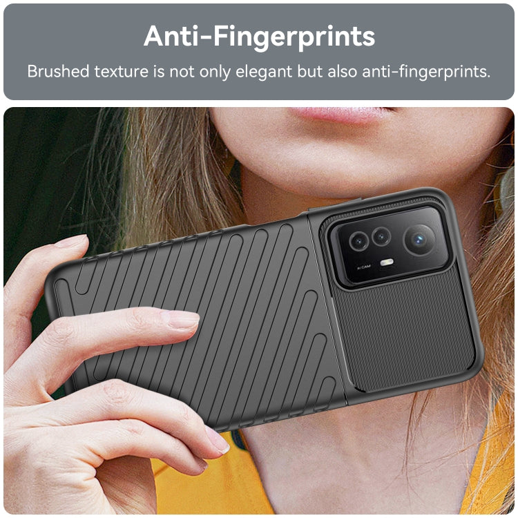 For Xiaomi Redmi Note 12S Thunderbolt Shockproof TPU Protective Soft Phone Case(Black) - free shipping - PMC TechLife - Order now!