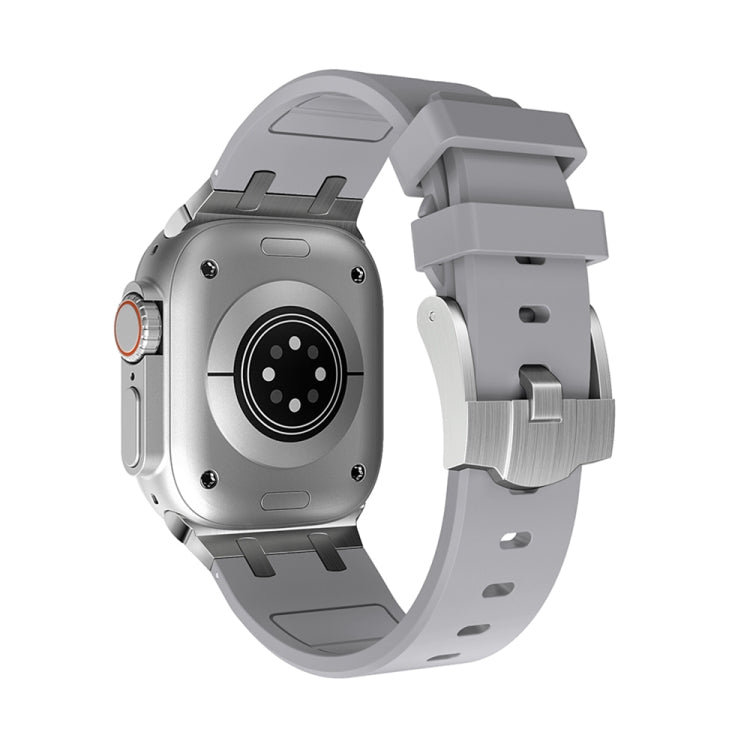 AP Silicone Watch Band For Apple Watch SE 2022 40mm(Silver Grey) - Watch Bands by PMC TechLife | Online Shopping South Africa | PMC TechLife