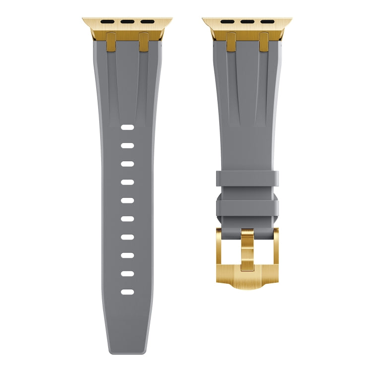 AP Silicone Watch Band For Apple Watch SE 40mm(Gold Grey) - Watch Bands by PMC TechLife | Online Shopping South Africa | PMC TechLife