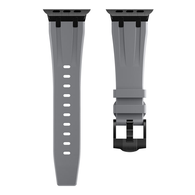 AP Silicone Watch Band For Apple Watch 6 40mm(Black Grey) - Watch Bands by PMC TechLife | Online Shopping South Africa | PMC TechLife