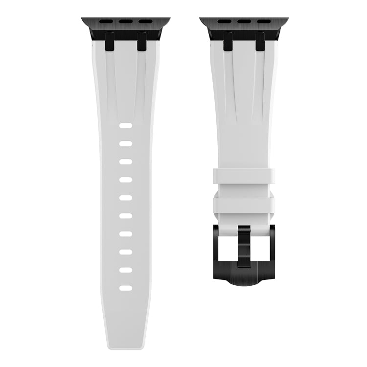 AP Silicone Watch Band For Apple Watch 2 38mm(Black White) - Watch Bands by PMC TechLife | Online Shopping South Africa | PMC TechLife