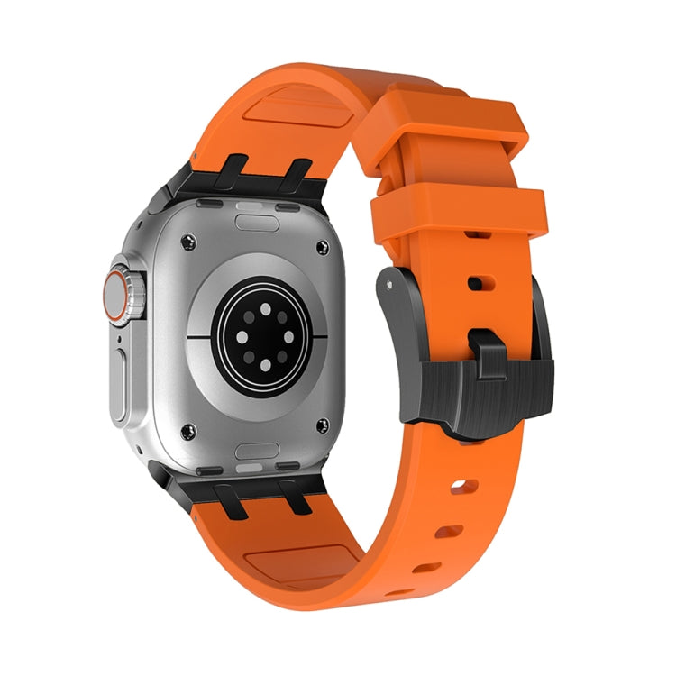 AP Silicone Watch Band For Apple Watch 2 42mm(Black Orange) - Watch Bands by PMC TechLife | Online Shopping South Africa | PMC TechLife