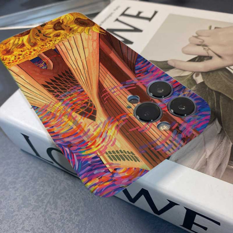 For iPhone XR Precise Hole Oil Painting Pattern PC Phone Case(Architectural Painting) - More iPhone Cases by PMC TechLife | Online Shopping South Africa | PMC TechLife