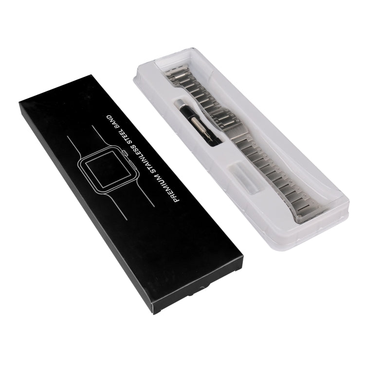Double Rows Metal Watch Band For Apple Watch 6 44mm(Titanium) - Watch Bands by PMC TechLife | Online Shopping South Africa | PMC TechLife
