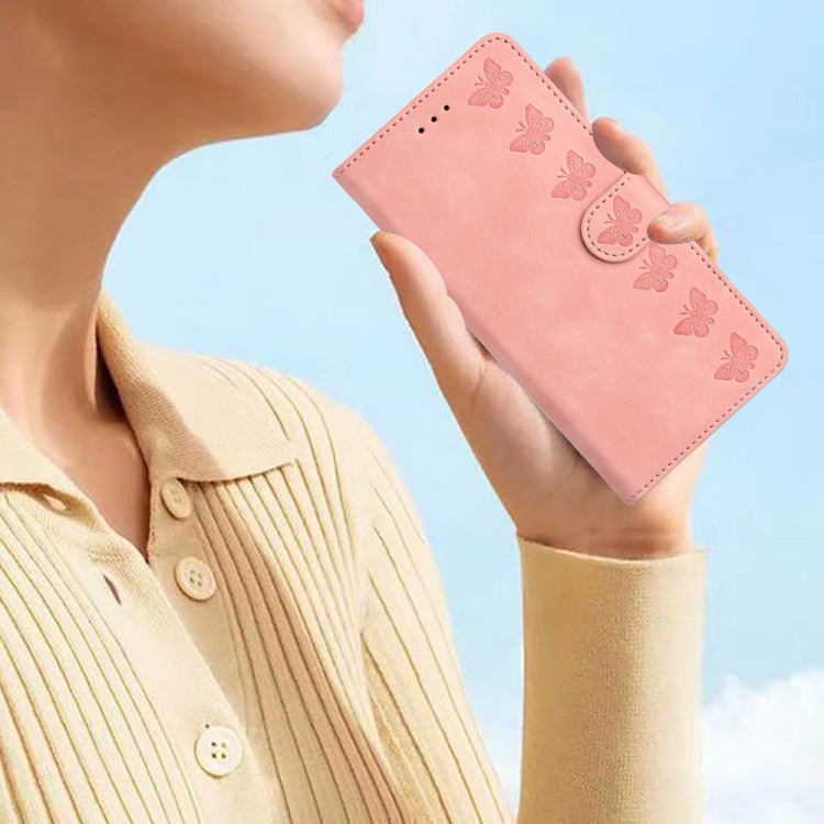 For Xiaomi Redmi Note 12 5G Global Seven Butterflies Embossed Leather Phone Case(Pink) - free shipping - PMC TechLife - Order now!