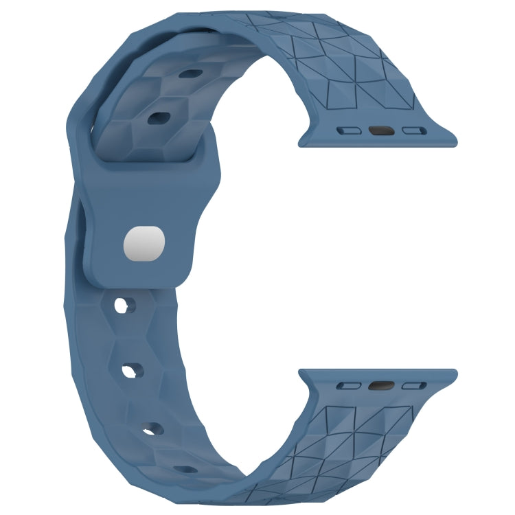 Football Texture Silicone Watch Band For Apple Watch 2 38mm(Blue) - Watch Bands by PMC TechLife | Online Shopping South Africa | PMC TechLife