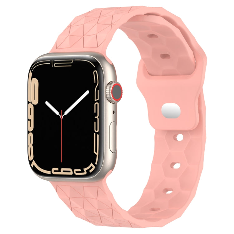 Football Texture Silicone Watch Band For Apple Watch 2 42mm(Pink) - Watch Bands by PMC Jewellery | Online Shopping South Africa | PMC Jewellery