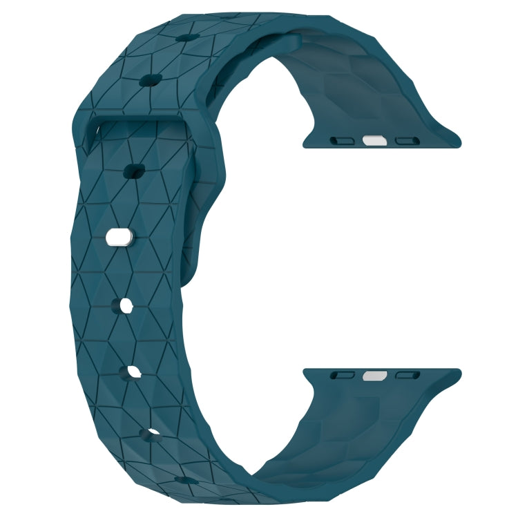 Football Texture Silicone Watch Band For Apple Watch 42mm(Dark Blue) - Watch Bands by PMC TechLife | Online Shopping South Africa | PMC TechLife