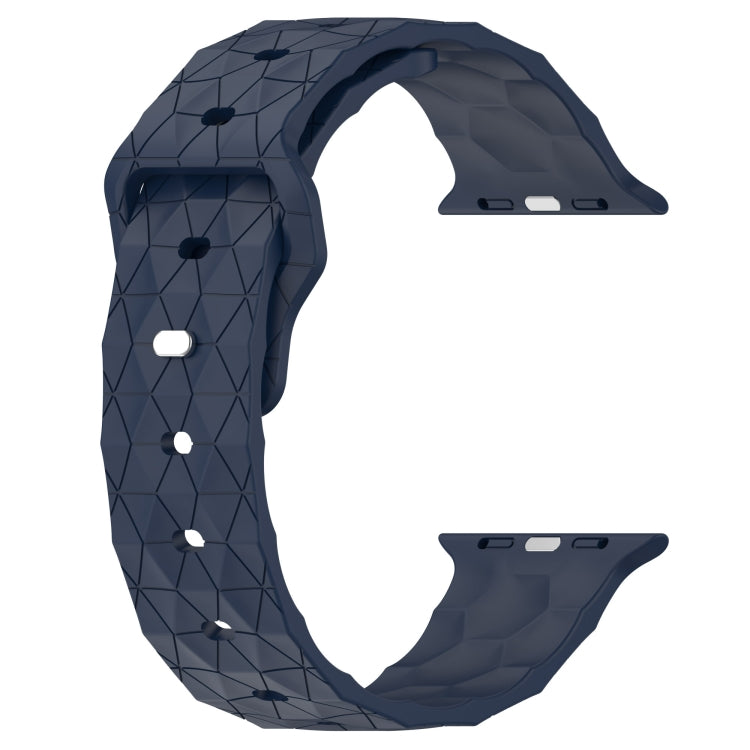 Football Texture Silicone Watch Band For Apple Watch 42mm(Midnight Blue) - Watch Bands by PMC TechLife | Online Shopping South Africa | PMC TechLife