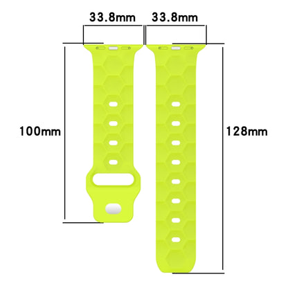 Football Texture Silicone Watch Band For Apple Watch 2 38mm(White) - Watch Bands by PMC Jewellery | Online Shopping South Africa | PMC Jewellery