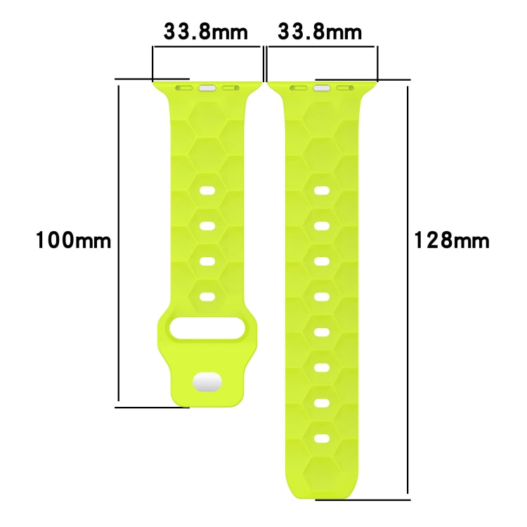 Football Texture Silicone Watch Band For Apple Watch 42mm(Pink) - Watch Bands by PMC TechLife | Online Shopping South Africa | PMC TechLife