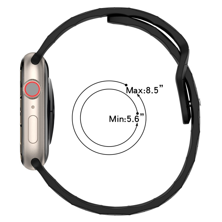 Football Texture Silicone Watch Band For Apple Watch 7 41mm(Orange) - Watch Bands by PMC TechLife | Online Shopping South Africa | PMC TechLife