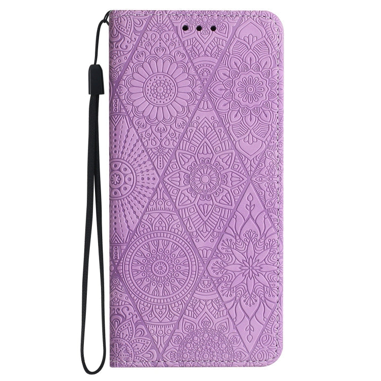 For Redmi Note 12 4G Global Ethnic Embossed Adsorption Leather Phone Case(Purple) - free shipping - PMC TechLife - Order now!