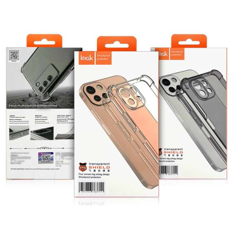 For Google Pixel 7a imak Shockproof Airbag TPU Phone Case(Transparent Black) - free shipping - PMC TechLife - Order now!