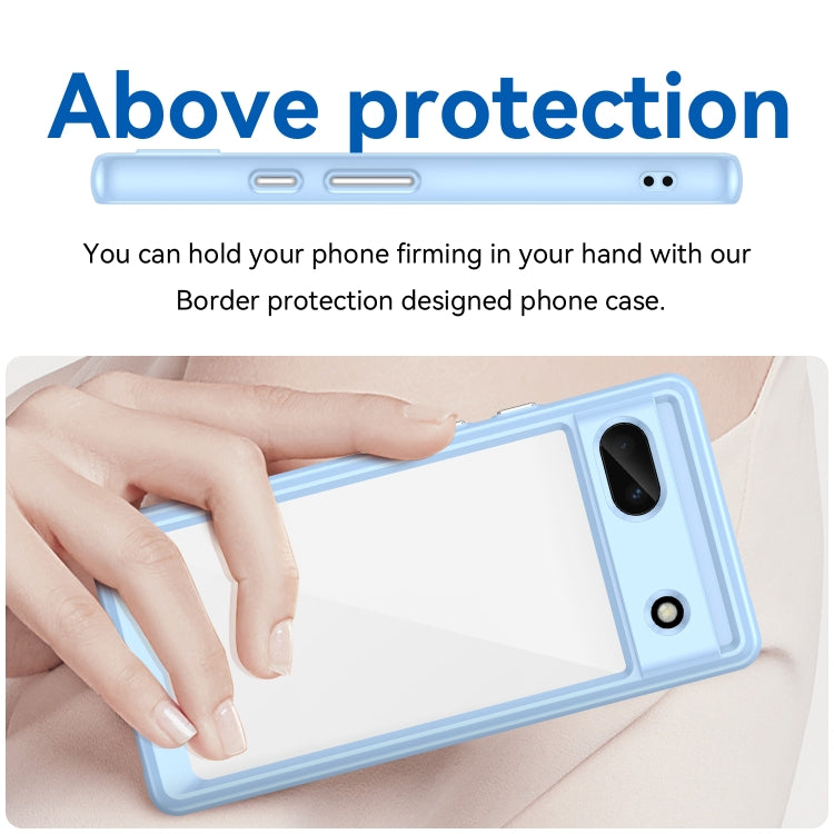 For Google Pixel 6A Colorful Series Acrylic + TPU Phone Case(Blue) - free shipping - PMC TechLife - Order now!