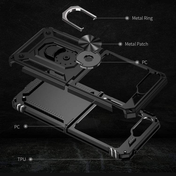 For Samsung Galaxy Z Flip5 Shockproof TPU + PC Phone Case with Holder(Red) - free shipping - PMC TechLife - Order now!