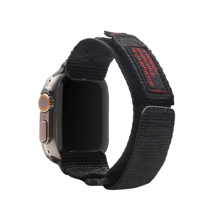Nylon Two Section Watch Band For Apple Watch 5 40mm(Black) - Watch Bands by PMC TechLife | Online Shopping South Africa | PMC TechLife