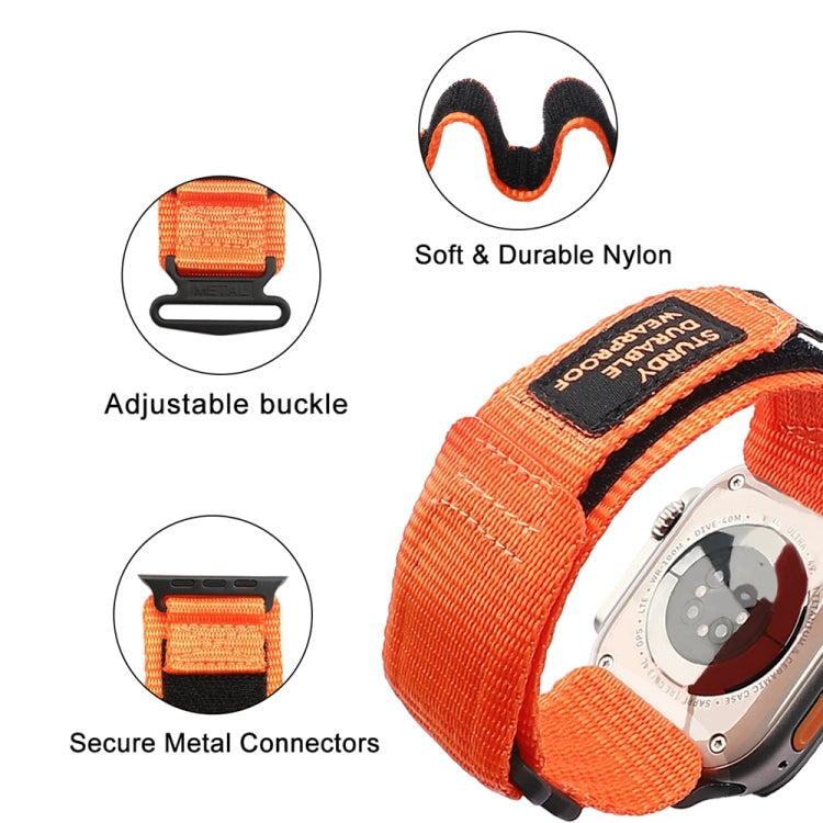 Nylon Two Section Watch Band For Apple Watch 2 38mm(Orange) - Watch Bands by PMC TechLife | Online Shopping South Africa | PMC TechLife