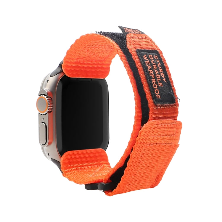 Nylon Two Section Watch Band For Apple Watch 42mm(Orange) - Watch Bands by PMC TechLife | Online Shopping South Africa | PMC TechLife