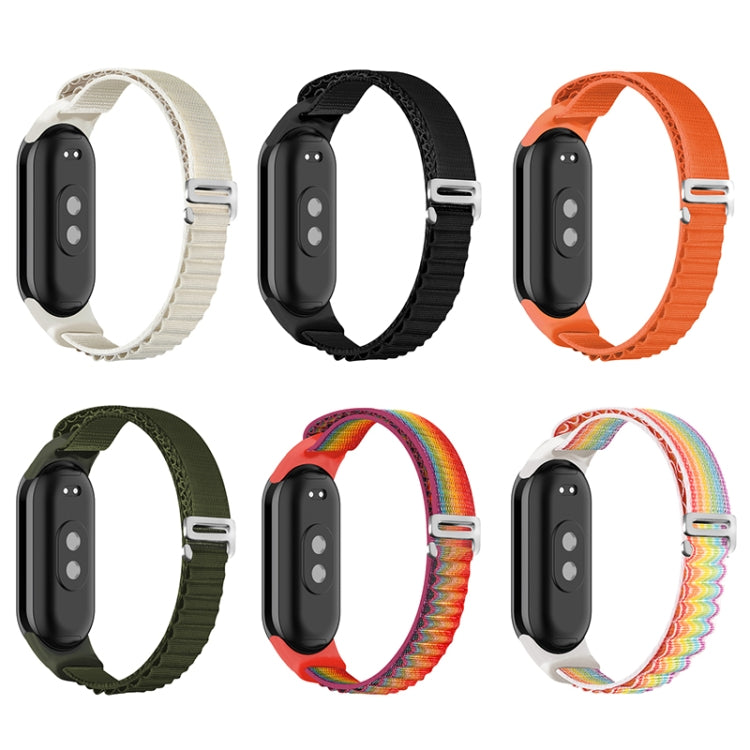 For Xiaomi Mi Band 8 Loop Nylon Watch Band(Starlight Color) - Watch Bands by PMC Jewellery | Online Shopping South Africa | PMC Jewellery